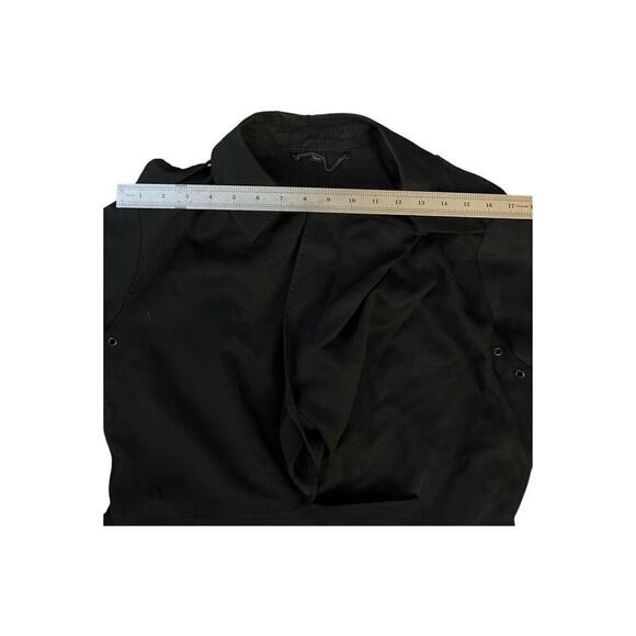 Women's Size Small AllSaints Bexley Mac Jacket Trench Black Coat - Picture 6 of 16